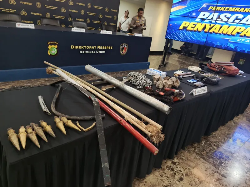 Polda Metro Jaya menggelar konferensi pers