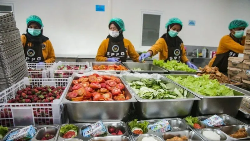 paket Makanan Bergizi Gratis (MBG) salah satu dapur Satuan Pelayanan Pemenuhan Gizi (SPPG) di Sleman