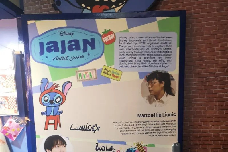 Ilustrator karakter "Disney Jajan" 