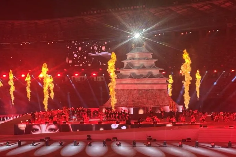 Suasana upacara pembukaan Asian Games 2026 