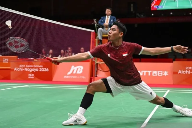 Pebulu tangkis tunggal putra Indonesia Moh. Zaki Ubaidillah 