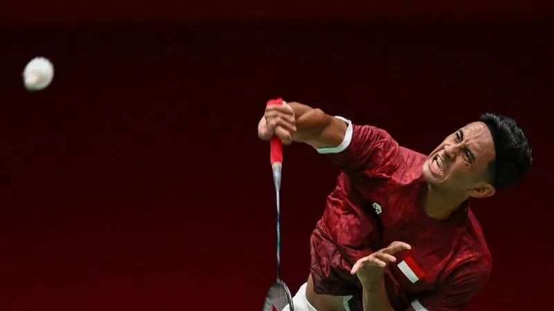 Pebulu tangkis tunggal putra Indonesia Alwi Farhan 