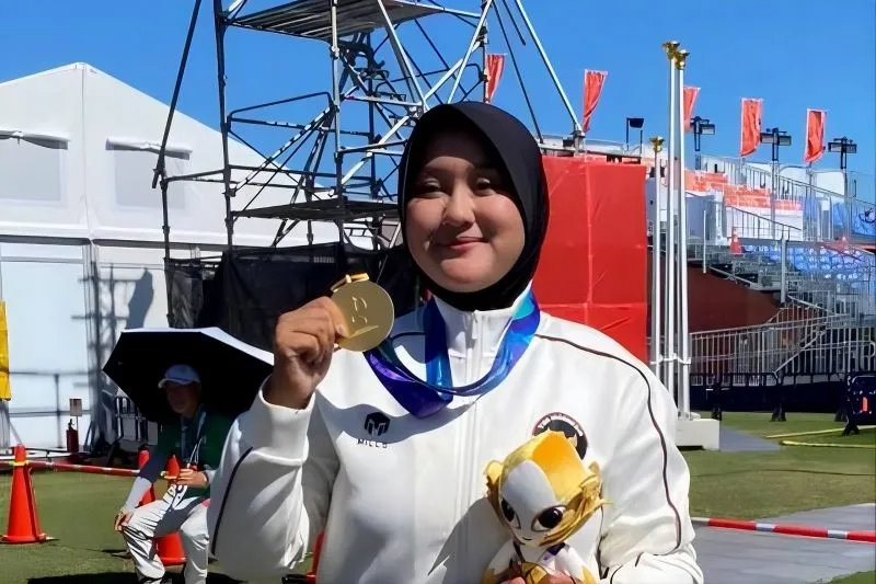 Atlet panahan Indonesia Nurisa Dian Ashrifa 