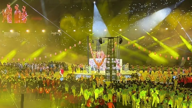 Suasana upcara penutupan Asian Games Aichi-Nagoya 2026 