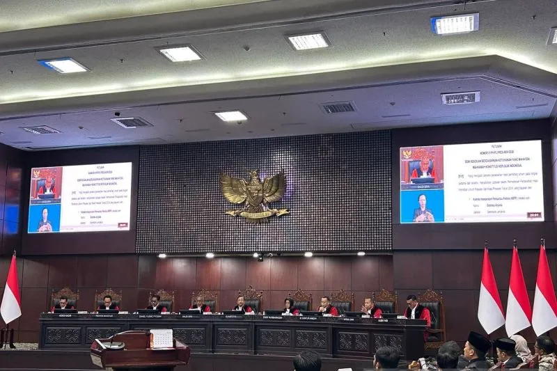 Mahkamah Konstitusi menggelar sidang pengucapan putusan