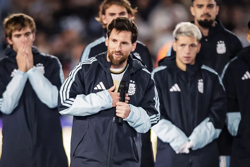 Gelandang Argentina Lionel Messi 