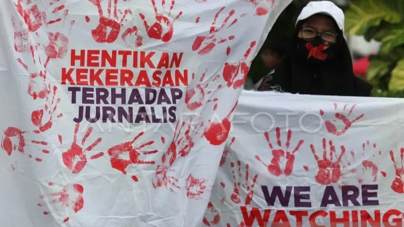aksi memperingati Hari Kebebasan Pers Sedunia 