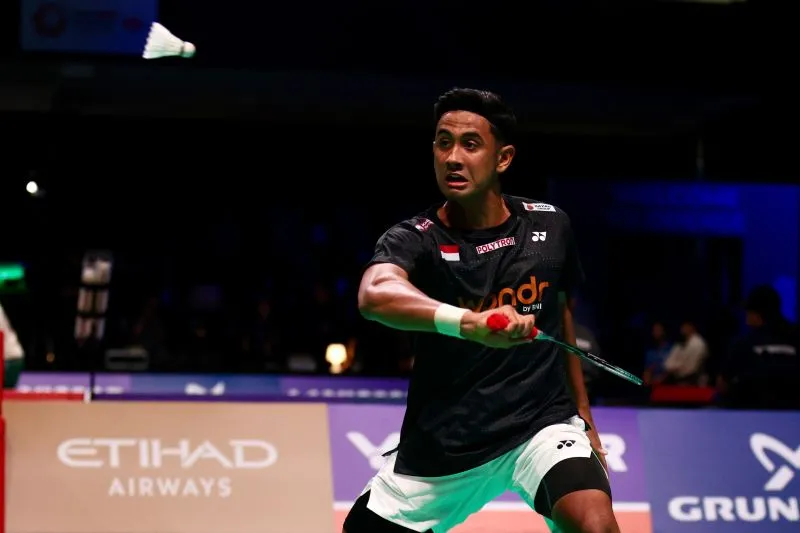 Pebulu tangkis tunggal putra Indonesia Alwi Farhan 