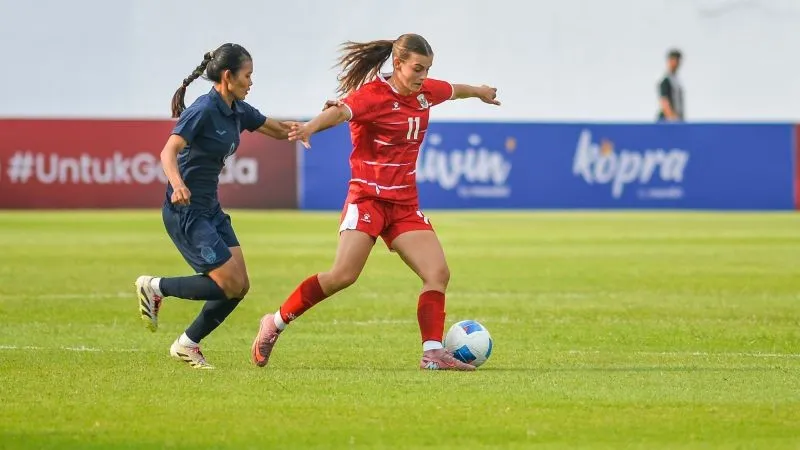 Pesepak bola timnas putri Indonesia Isabelle Nottet 