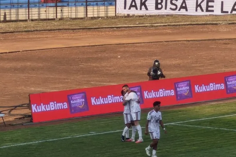 Selebrasi pemain PSM Makassar