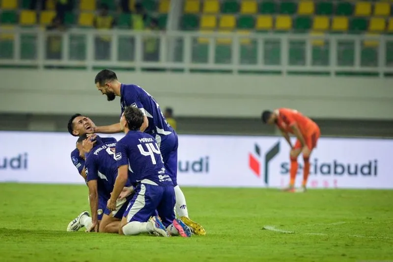 Sejumlah pesepak bola Persita Tangerang 