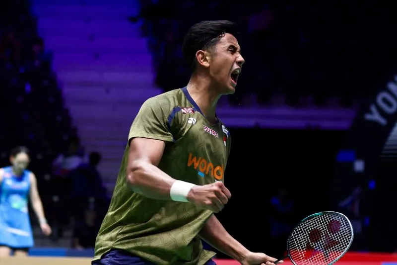 Tunggal putra Indonesia Alwi Farhan 