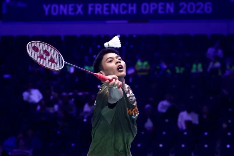 Tunggal putra Indonesia Moh Zaki Ubaidillah