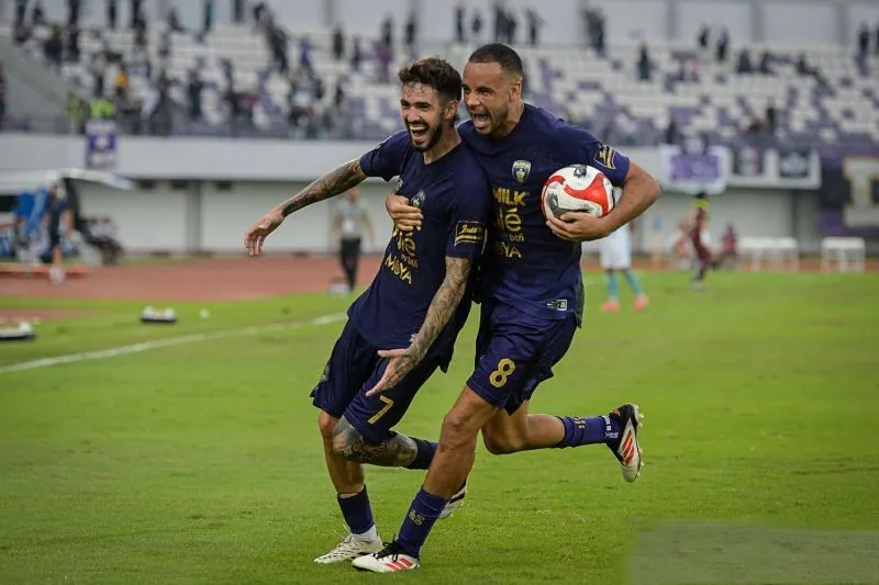 Pesepak bola Persita Tangerang Rayco Rodriguez Medina 
