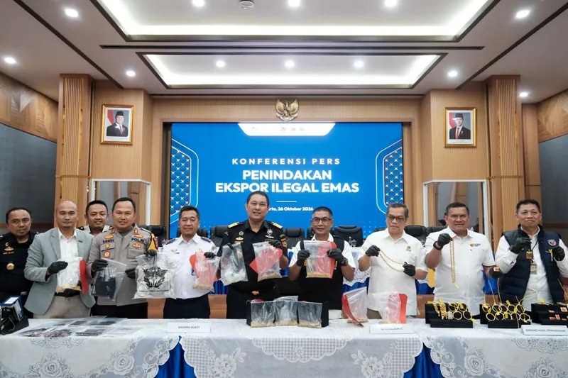 Bea Cukai ungkap modus penyelundupan 13,6 Kg emas