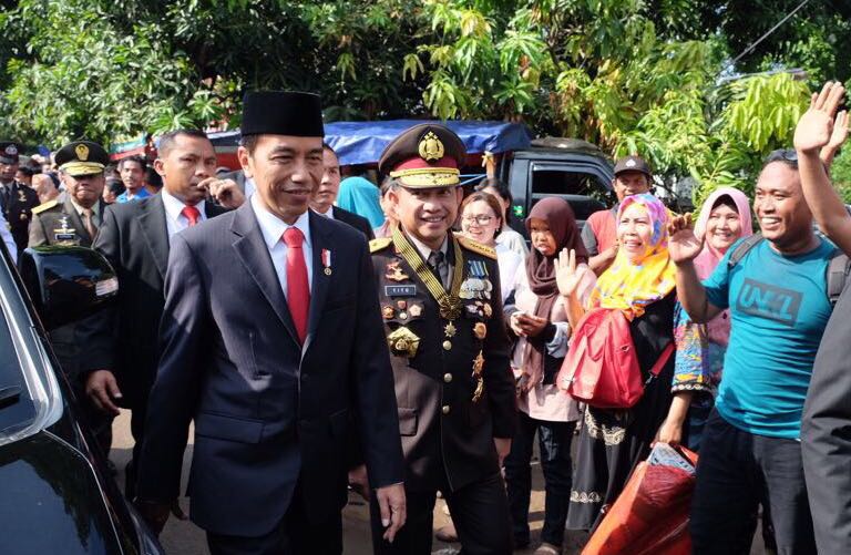 Presiden Joko Widodo dan Kapolri Jenderal Polisi Tito Karnavian