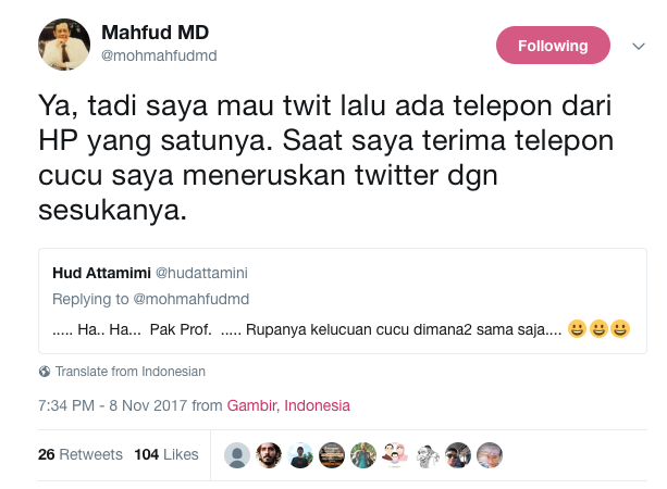 Twitter Mahfud MD