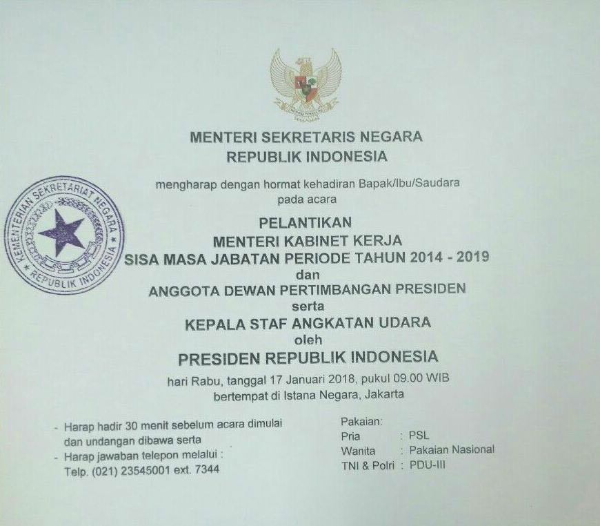 Reshuffle kabinet
