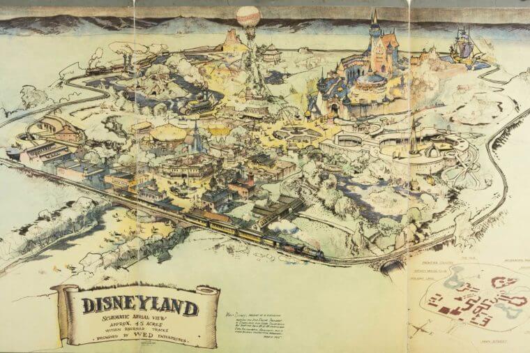 Inilah Peta Pertama Disneyland yang Dimiliki Walt Disney
