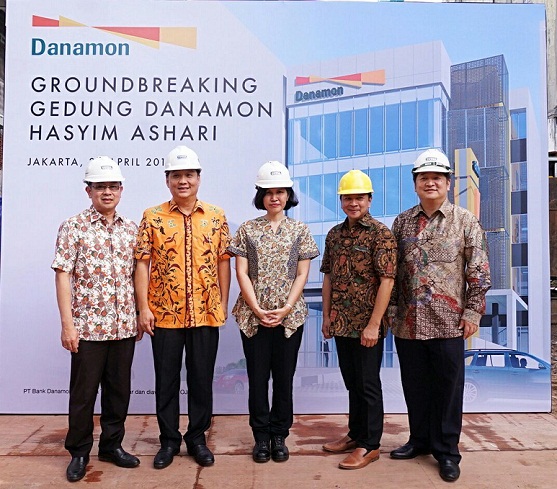 Bank Danamon Lakukan Groundbreaking Gedung Baru di Jakarta Pusat