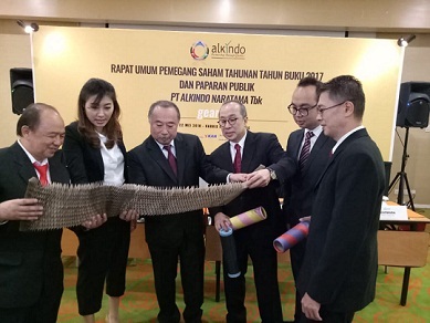 Alkindo Naratama Bagikan Dividen Tunai Tahun Buku 2017 Bernilai Rp880 Juta - ivoox.id