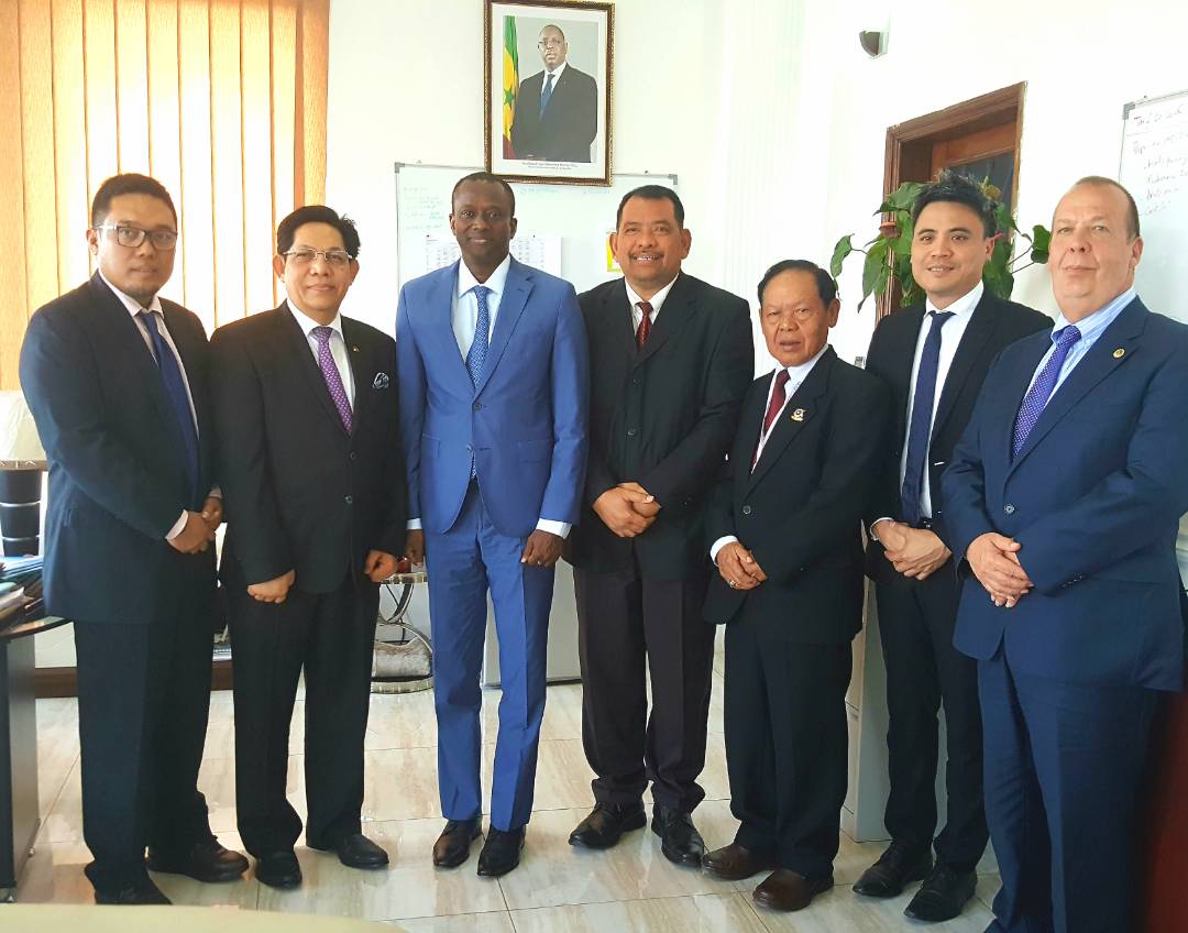 Delegasi RI yang Dipimpin oleh Dubes Mansyur Pangeran Ketika Bertemu Dirjen Otoritas Pelabuhan Dakar