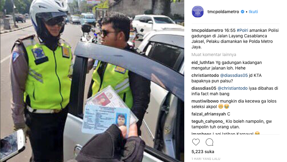 Aksi Polisi Gadungan di Casablanca Harus Berakhir di Tahanan
