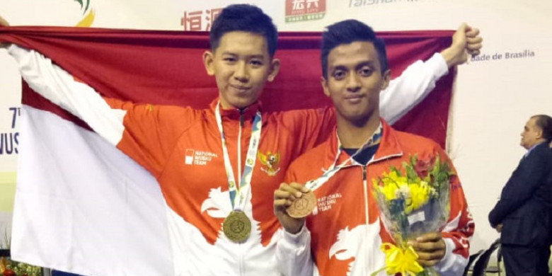 pewushu indonesia jevon kuswoyo (kiri) dan Ahmad Gifari