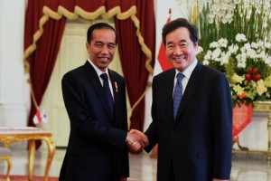 Bertemu Presiden Jokowi, PM Korsel Sebut Pembukaan Asian Games 2018 Sangat Impresif