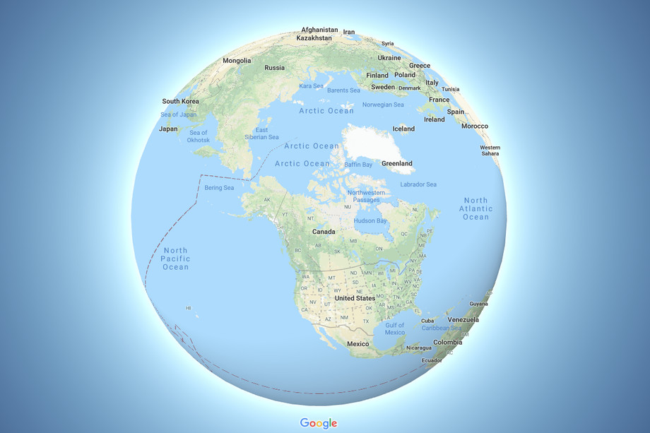 Google Maps Kini Menampilkan Bumi Sebagai Globe