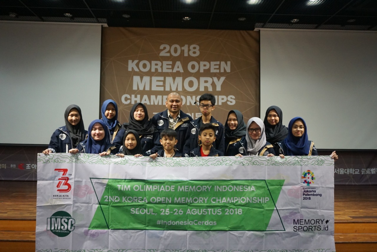 Pelajar Indonesia Raih Enam Medali Pada Kompetisi Memori di Korea Selatan