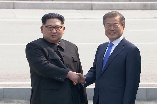 Kim-Jong-Un dan moon jae in