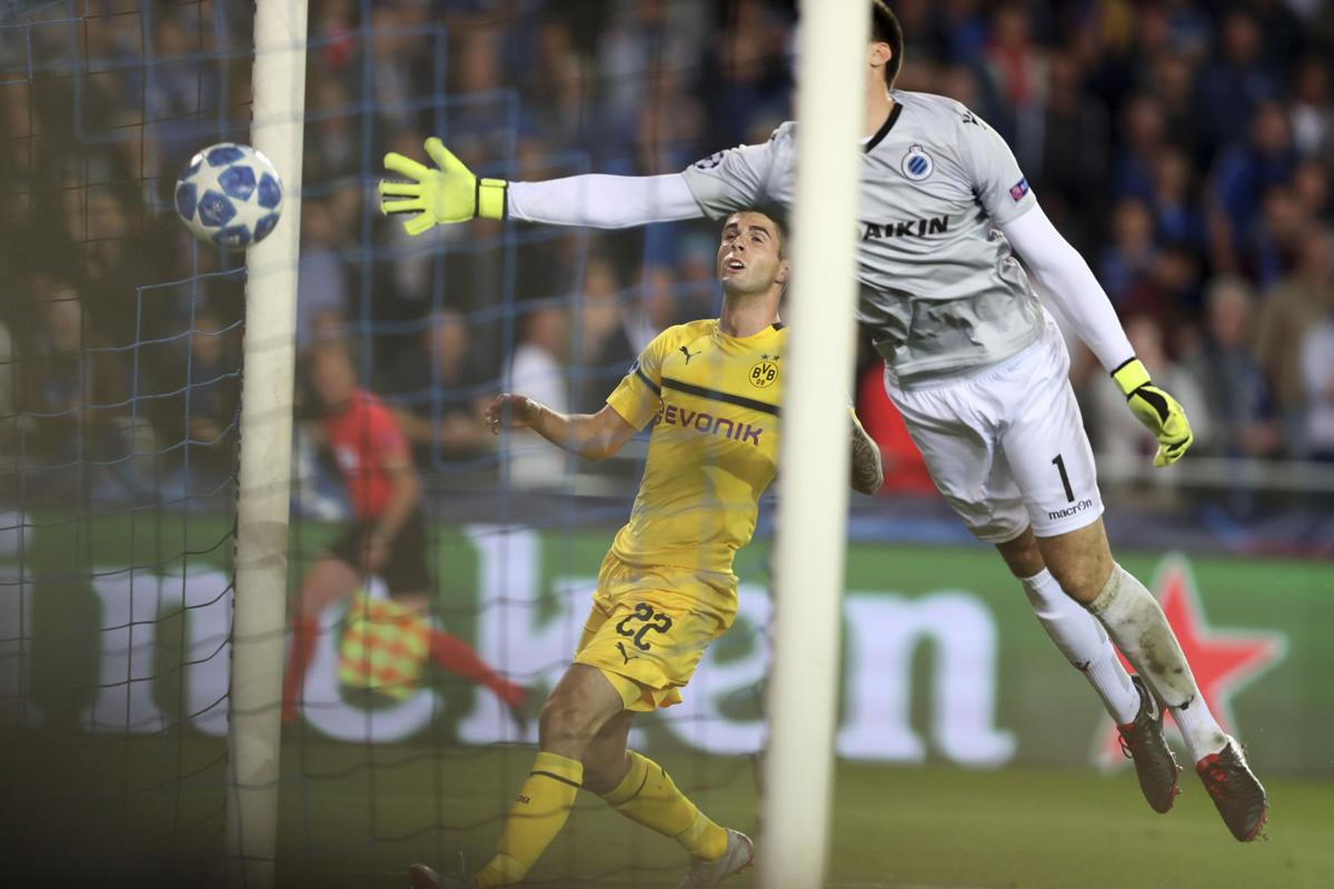 pulisic - dortmund vs brugge