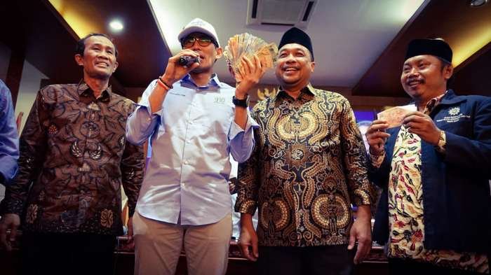 sandiaga saweran