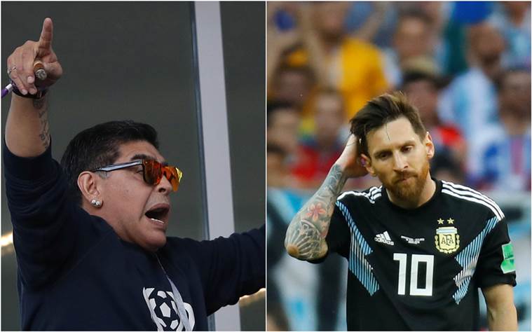 diego maradona-messi