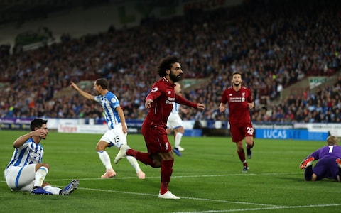 salah - Huddersfield Town vs liverpool