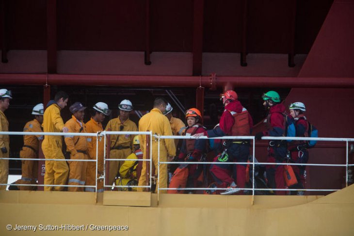 aktivis greenpeace ditangkap