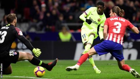 dembele - atletico madrid vs barcelona