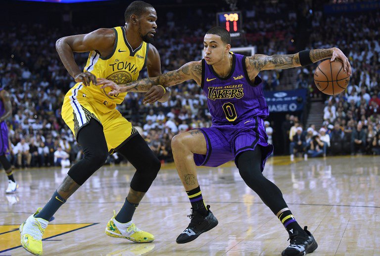 kyle kuzma-lakers-warriors