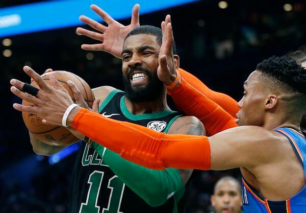 kyrie irving - celtics vs oklahoma