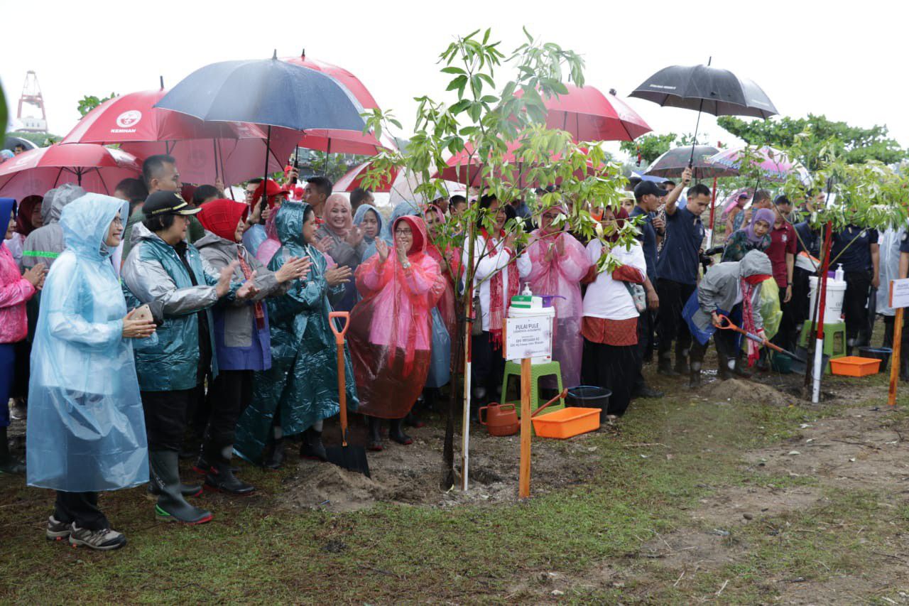 Diberkahi-Hujan-Ibu-Iriana-Jokowi-Tanam-Pohon-Mangrove-doc.MenLHK-ivoox.id_