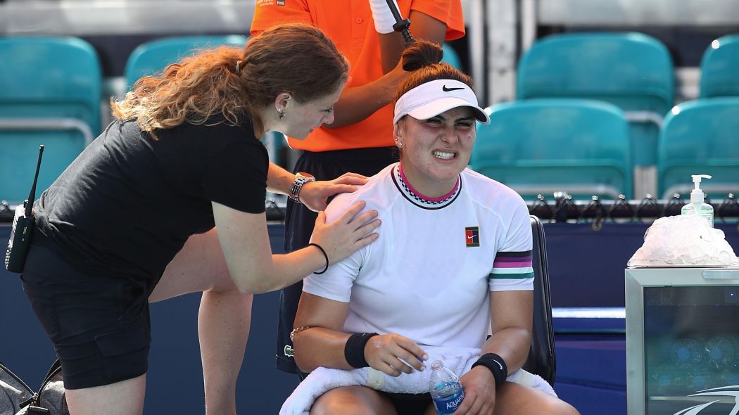 bianca andreescu cedera