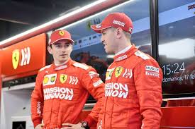 sebastian vettel dan Charles Leclerc.