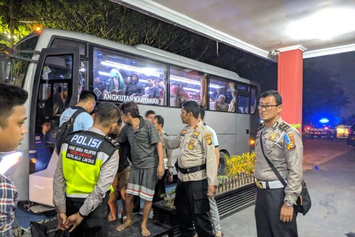 pemindahan napi siak (Antara)