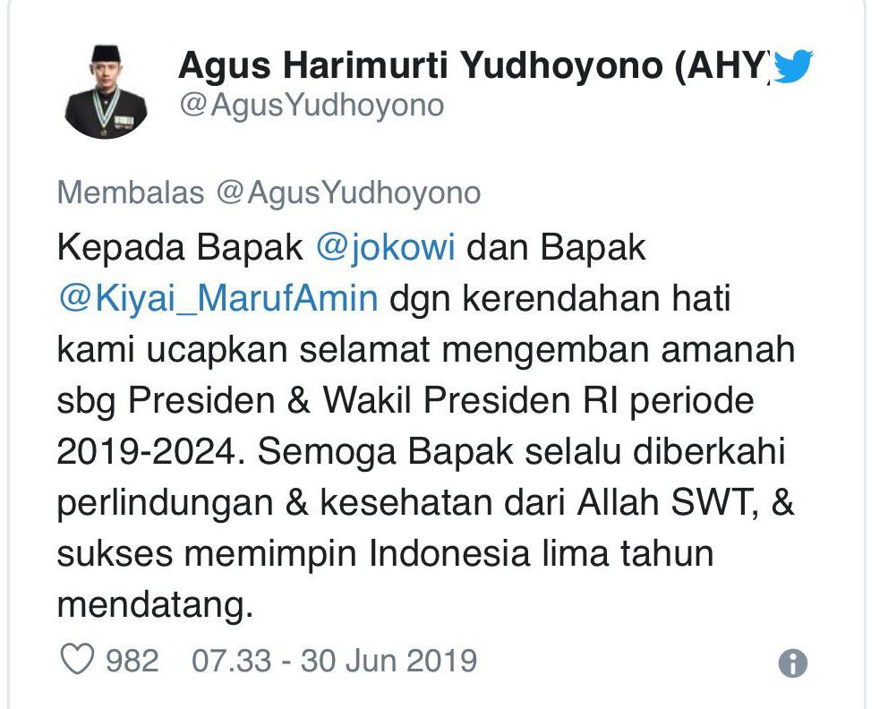 Ketua-Komandan-Satuan-Tugas-Partai-Demokrat-AHY-Selamat-Mengemban-Amanah-Jokowi-Maruf-Amin-doc.ahy-ivoox.id_