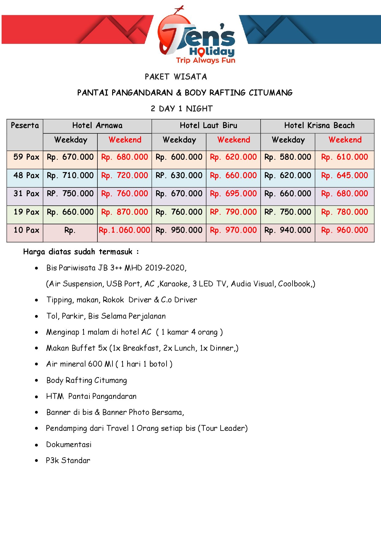 Brosur Paket Pangandaran + CITUMANG 2D1N — halaman 2