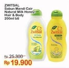 Promo Harga ZWITSAL Natural Baby Bath Milk Honey 200 ml - Indomaret