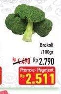 Promo Harga Brokoli per 100 gr - Hypermart