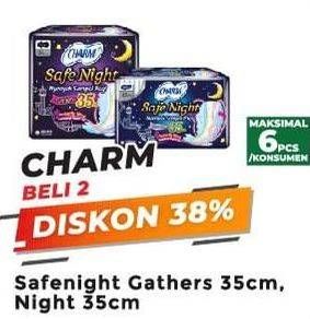Promo Harga Charm Safe Night Gathers 35cm, Wing 35cm per 2 bag - Yogya