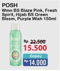 Promo Harga Blaze Pink / Fresh Spirit / Hijab Green Blossom / Purple Wish 150ml  - Alfamart